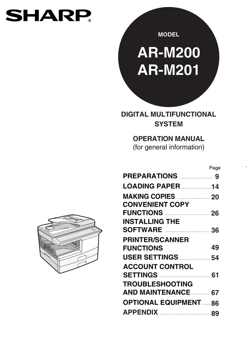 Sharp AR-M200 User manual