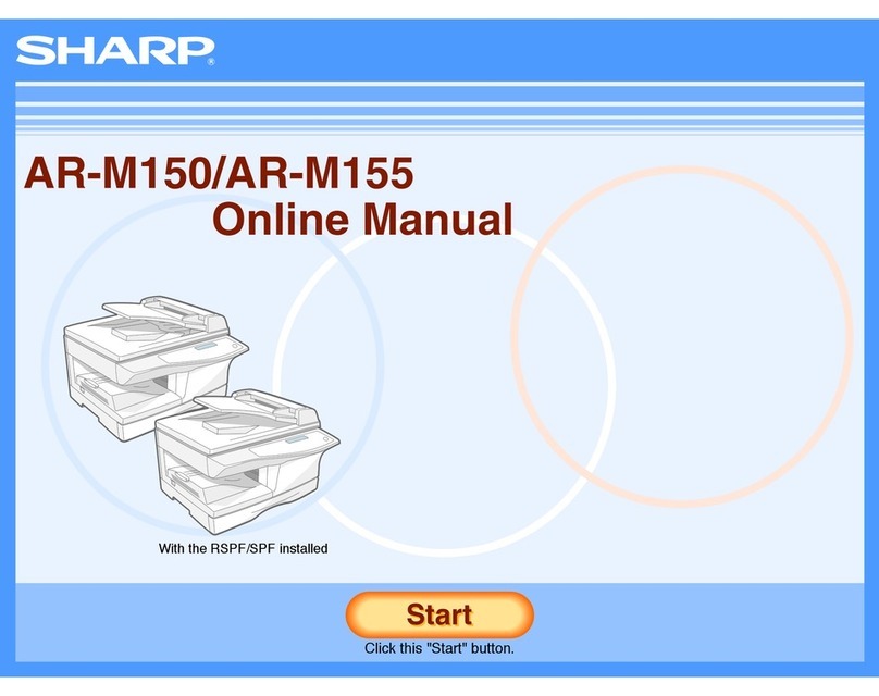 Sharp AR-M150 Online Setup guide