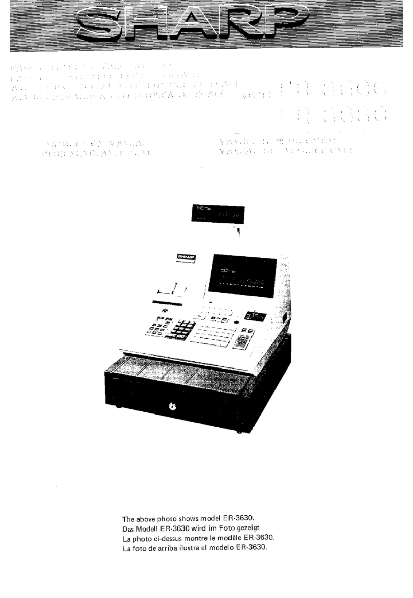 Sharp ER-3600 User manual