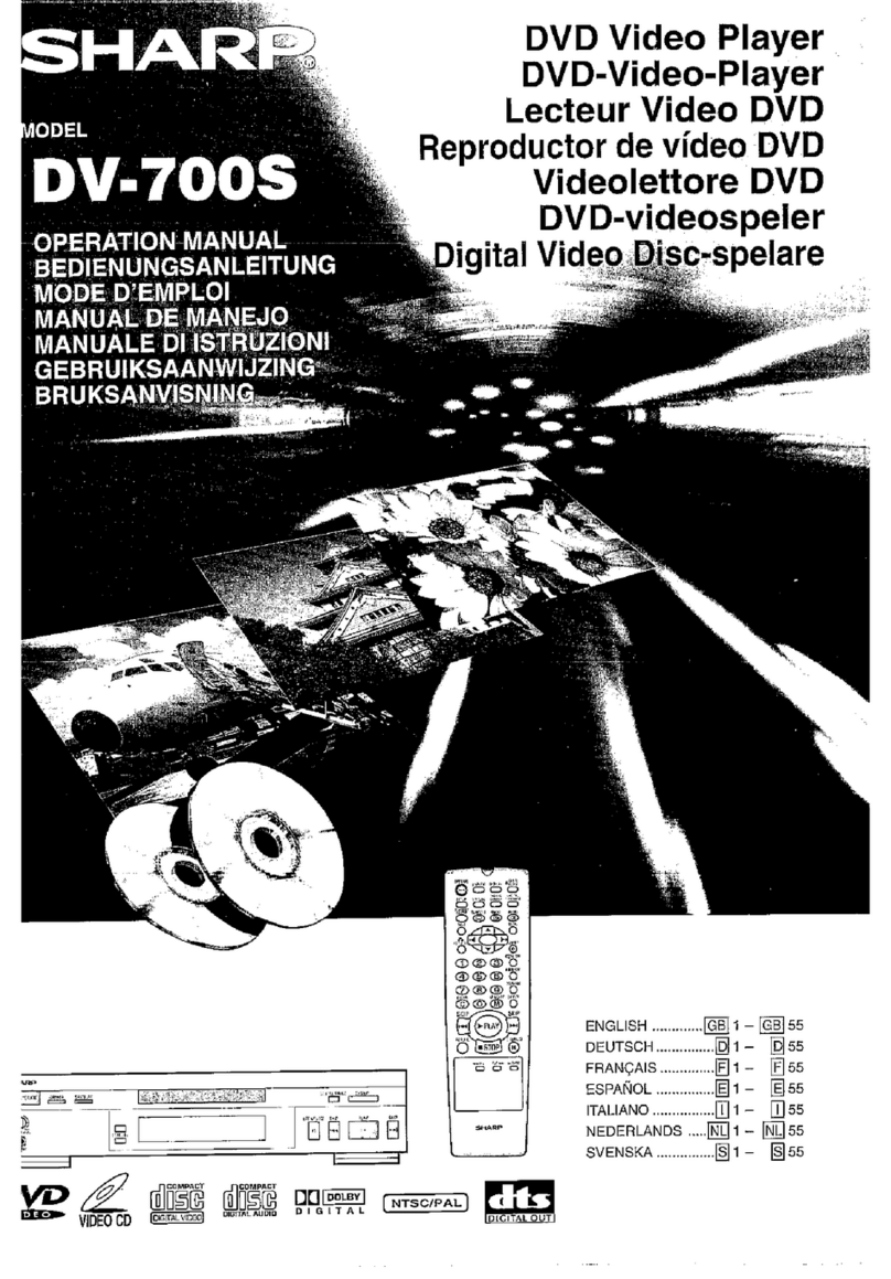 Sharp DV-700S User manual
