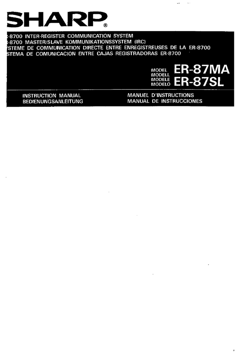 Sharp ER-87MA User manual