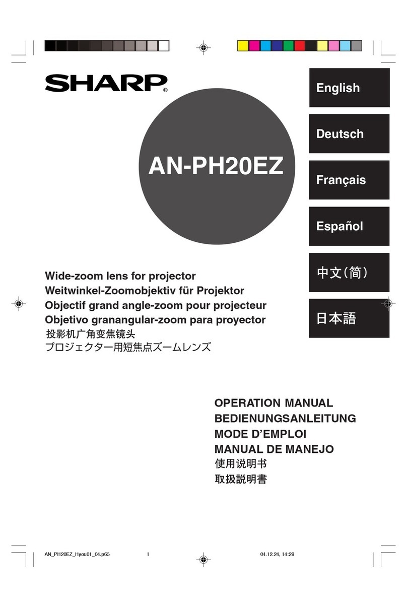 Sharp AN-PH20EZ Operation manual