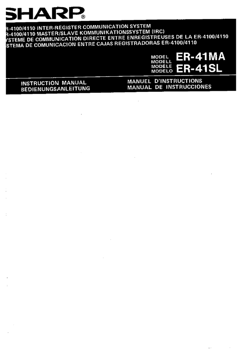 Sharp ER-41MA User manual