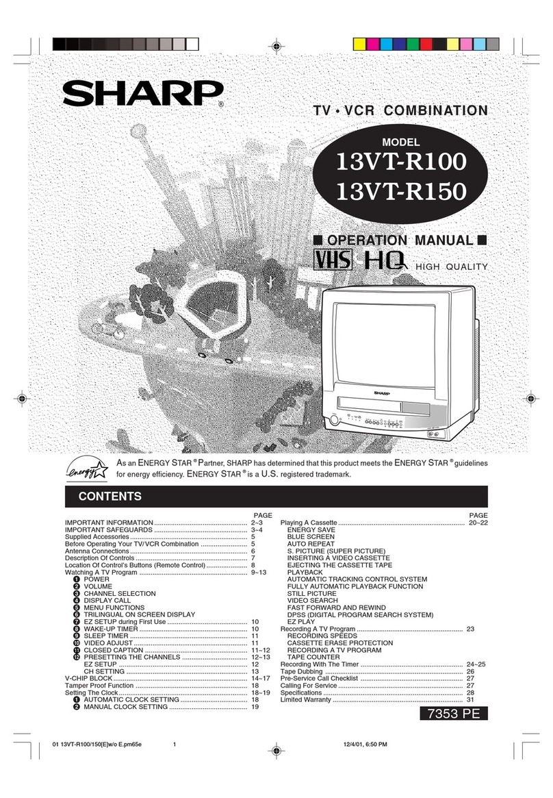 Sharp 13VT-R100 User manual