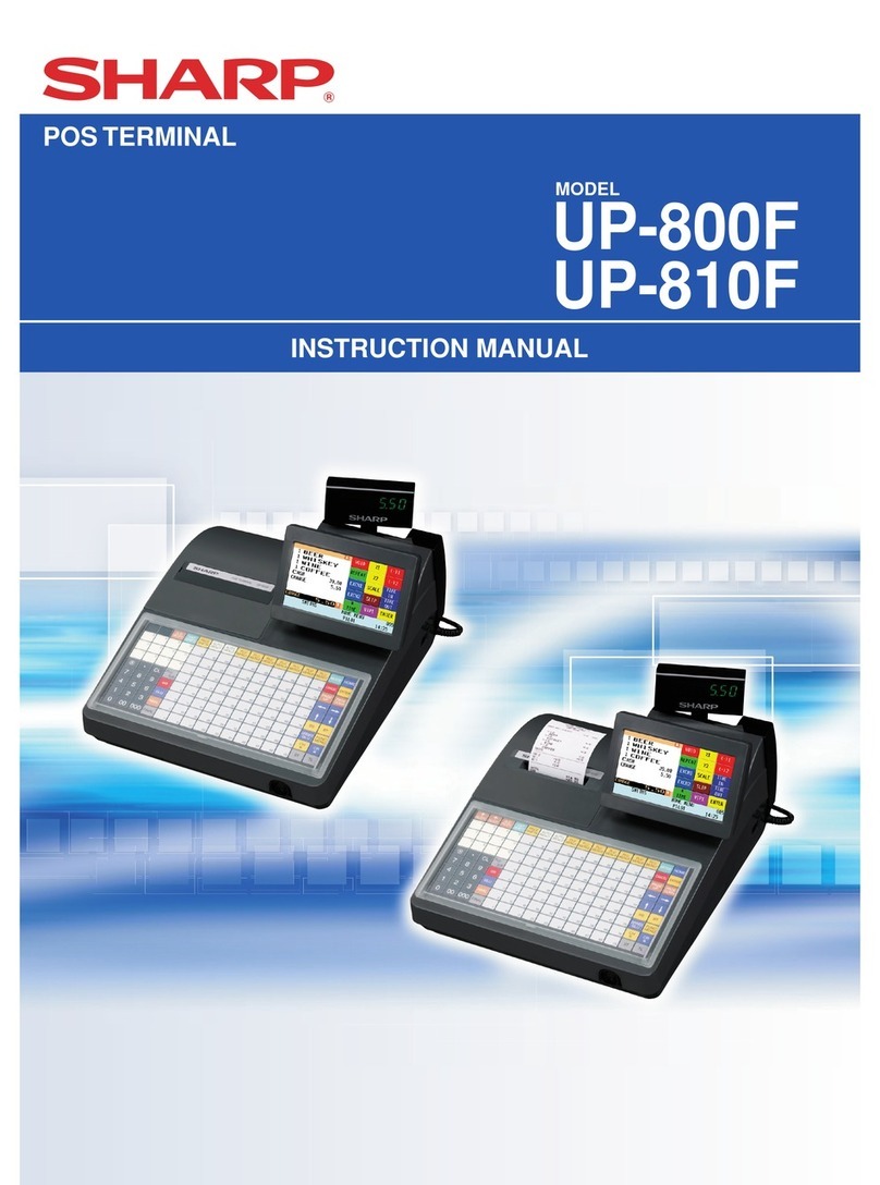 Sharp UP-800F User manual