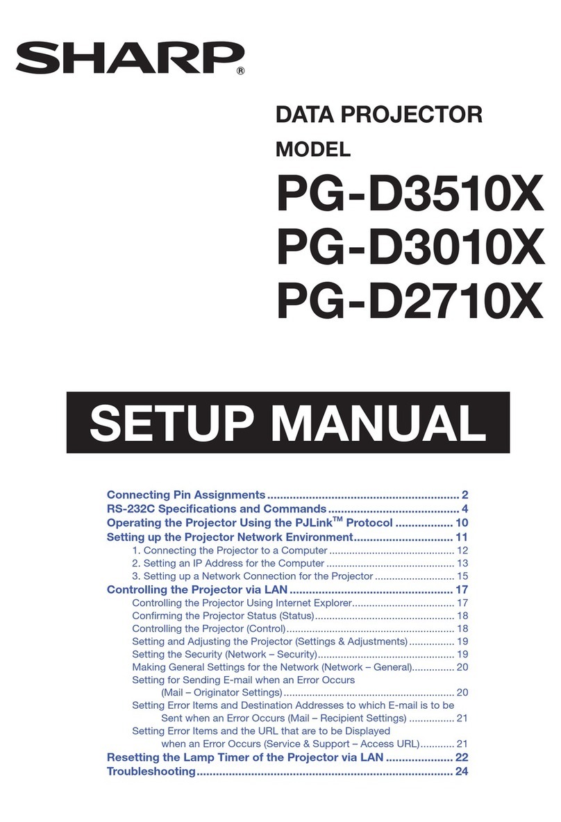 Sharp PG-D2710X User guide