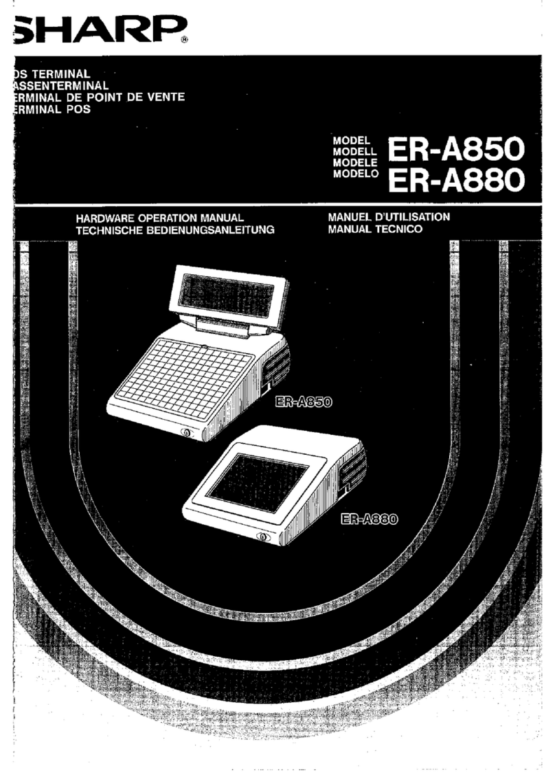 Sharp ER-A850 User manual