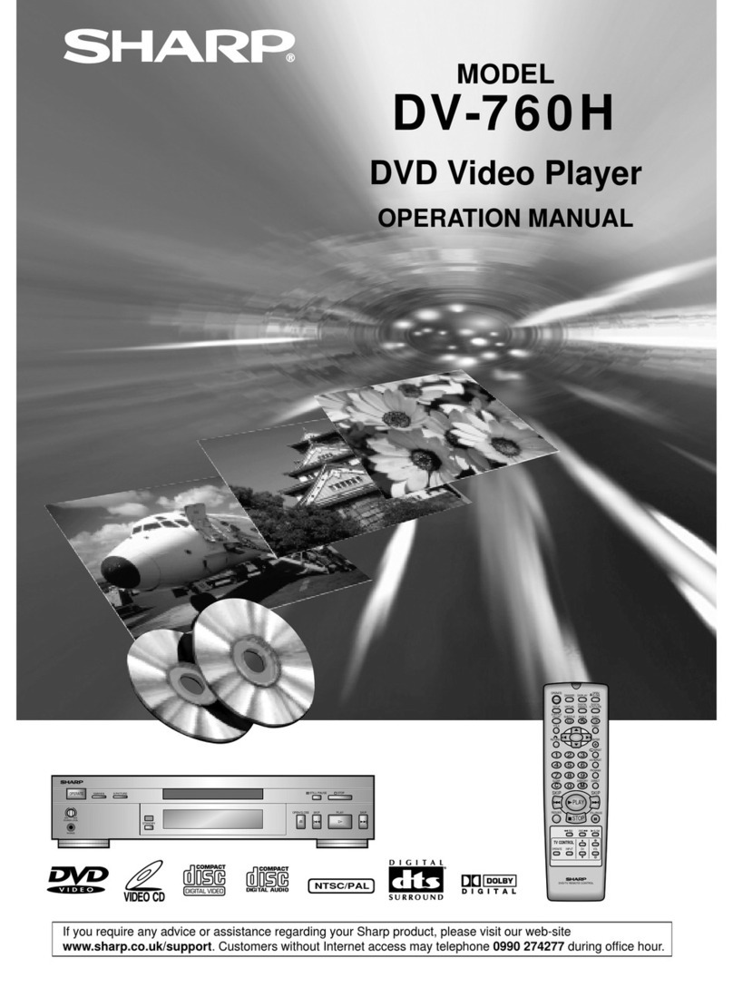 Sharp DV-760H User manual