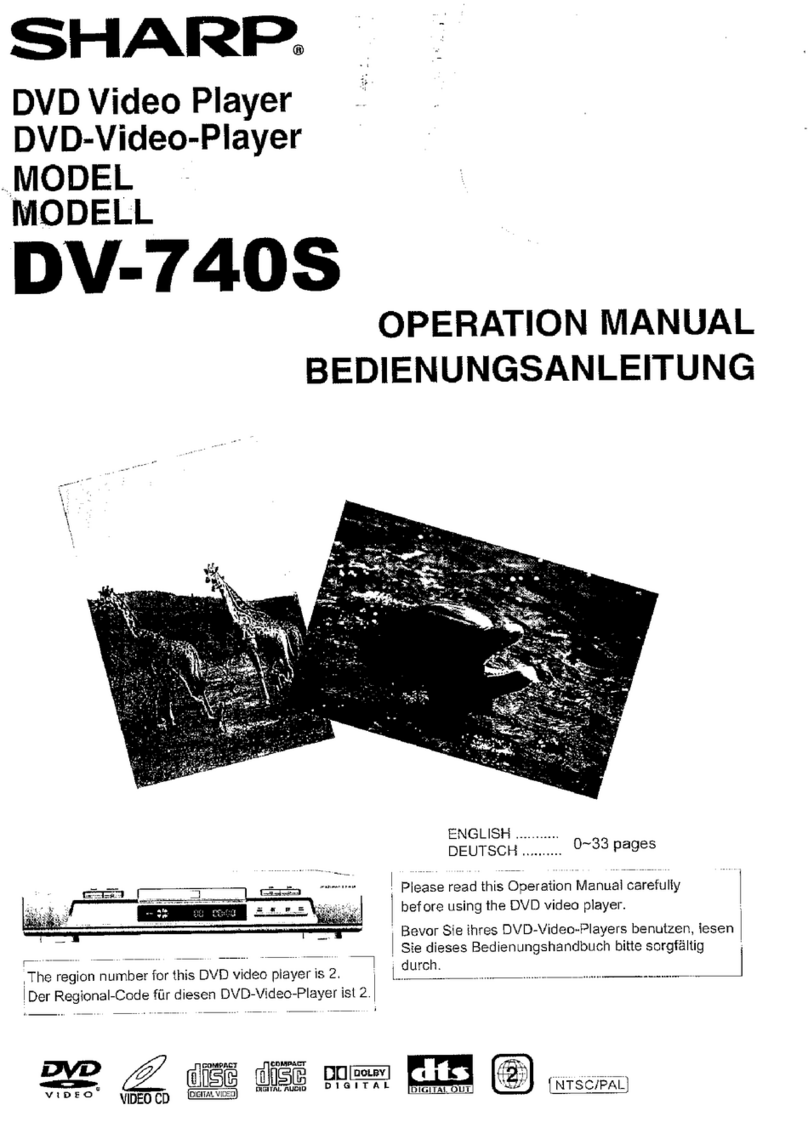Sharp DV-740S User manual