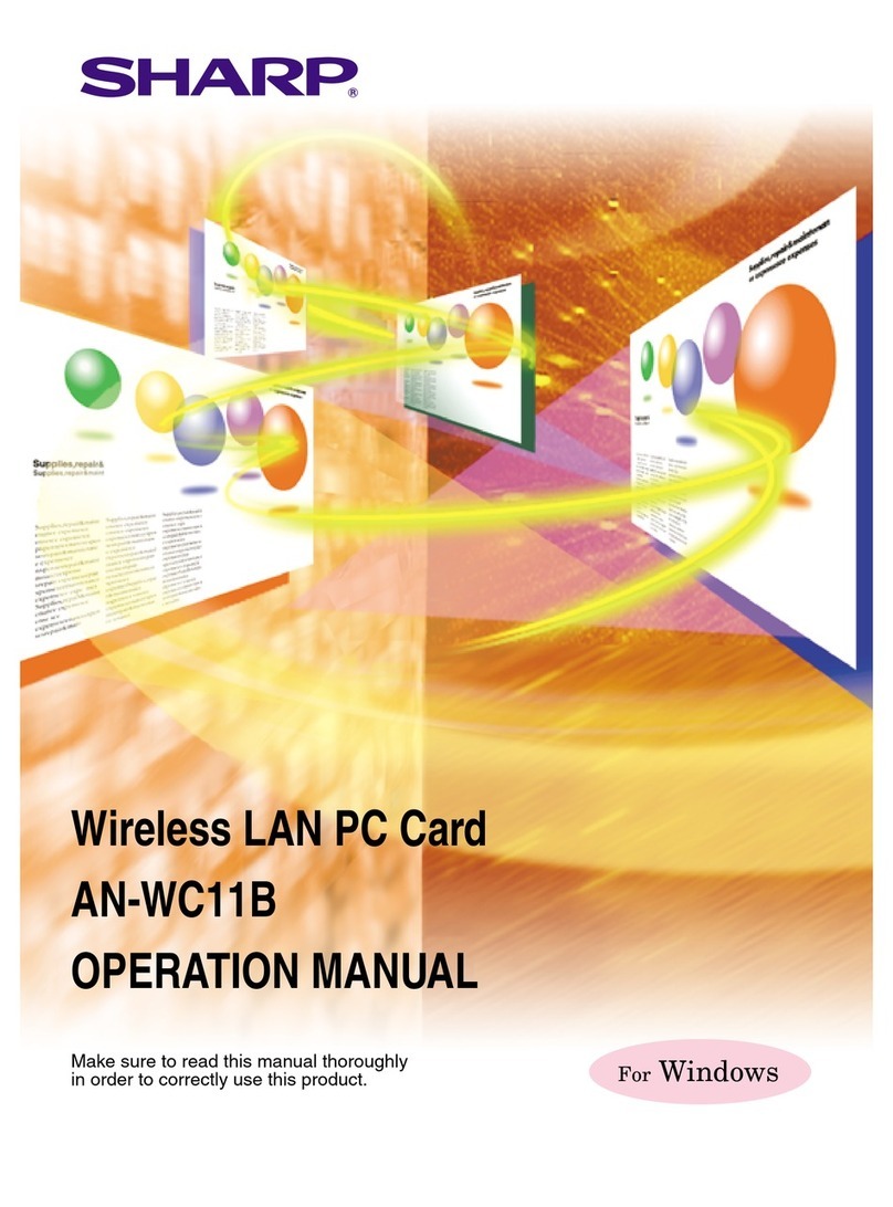 Sharp AN-WC11B User manual
