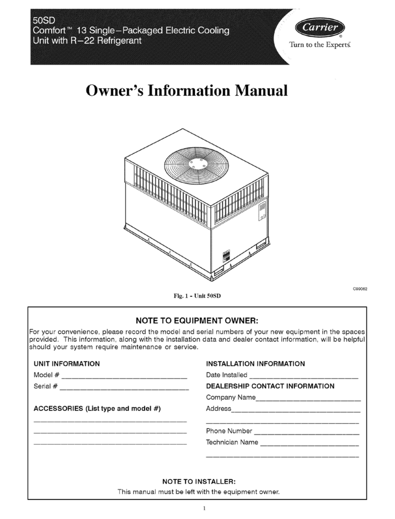Carrier 50SD Instruction Manual Carrier 50SD Instruction Manual