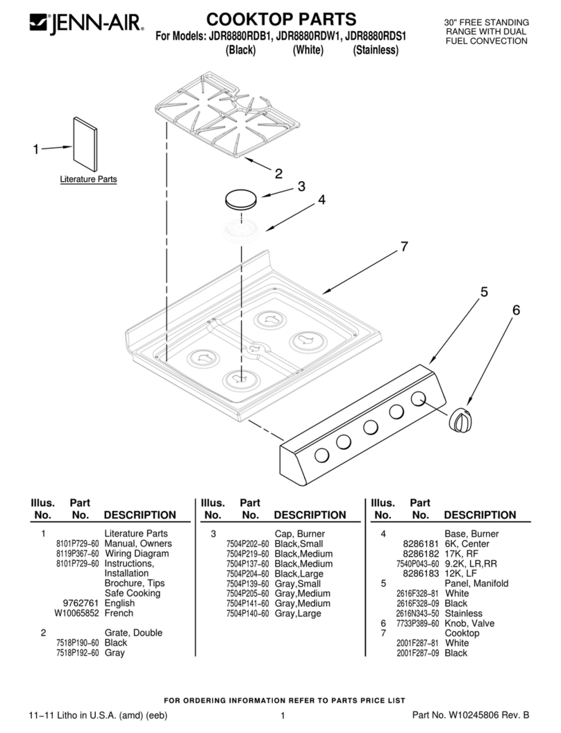 Jenn-Air JDR8880RDB1 User manual