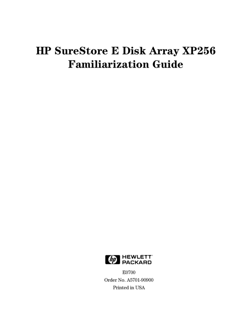 HP Surestore XP256 - Disk Array User manual