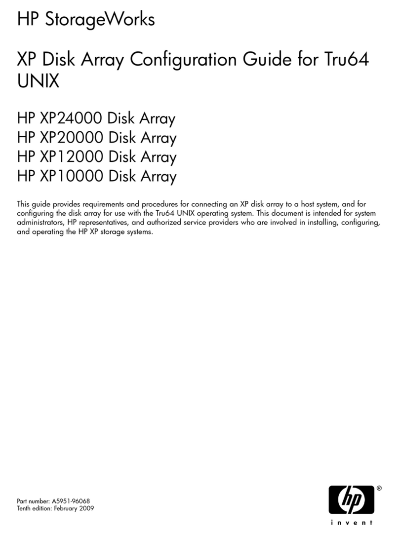 HP StorageWorks XP10000 - Disk Array User manual