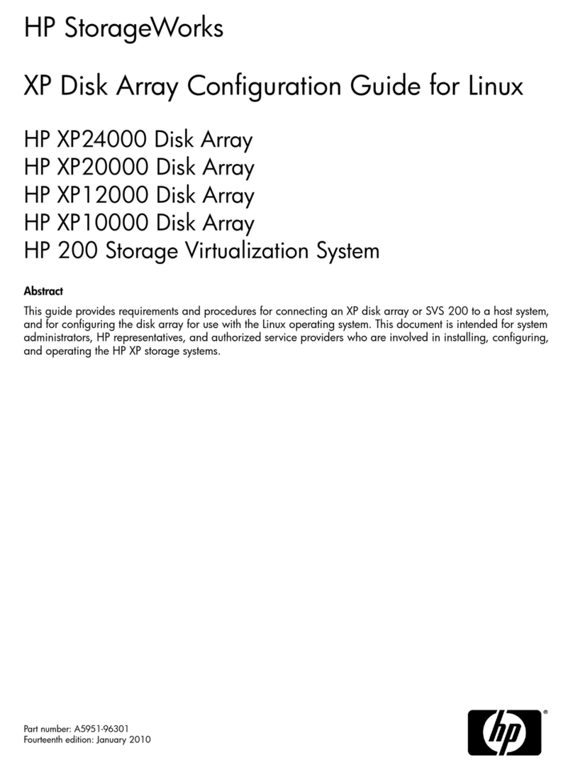 HP StorageWorks XP10000 - Disk Array User manual
