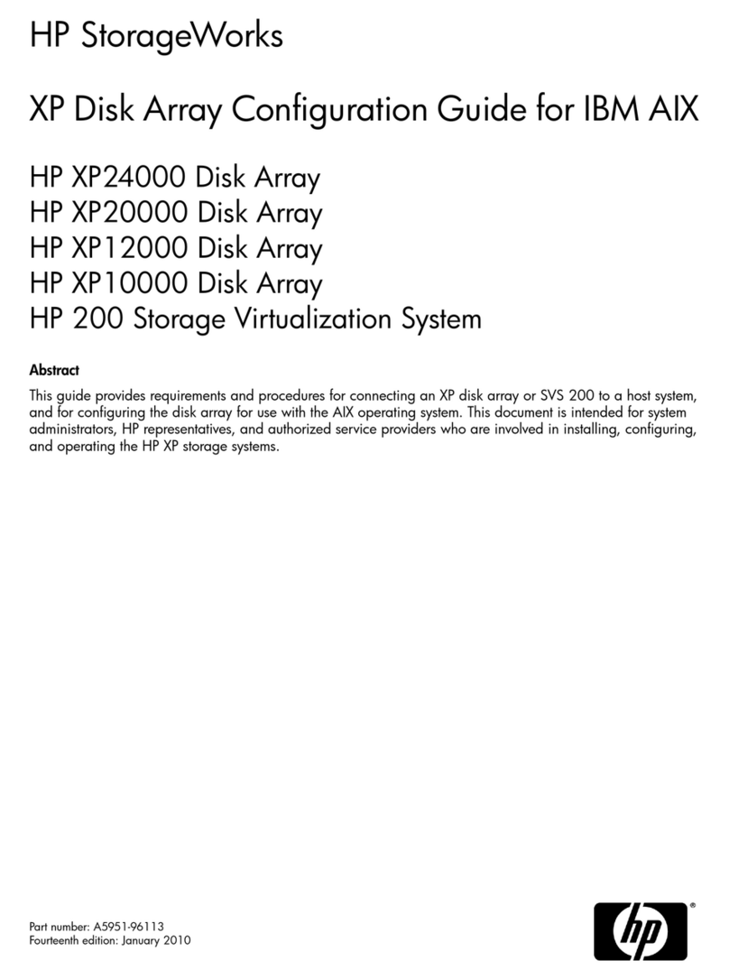 HP StorageWorks XP10000 - Disk Array User manual