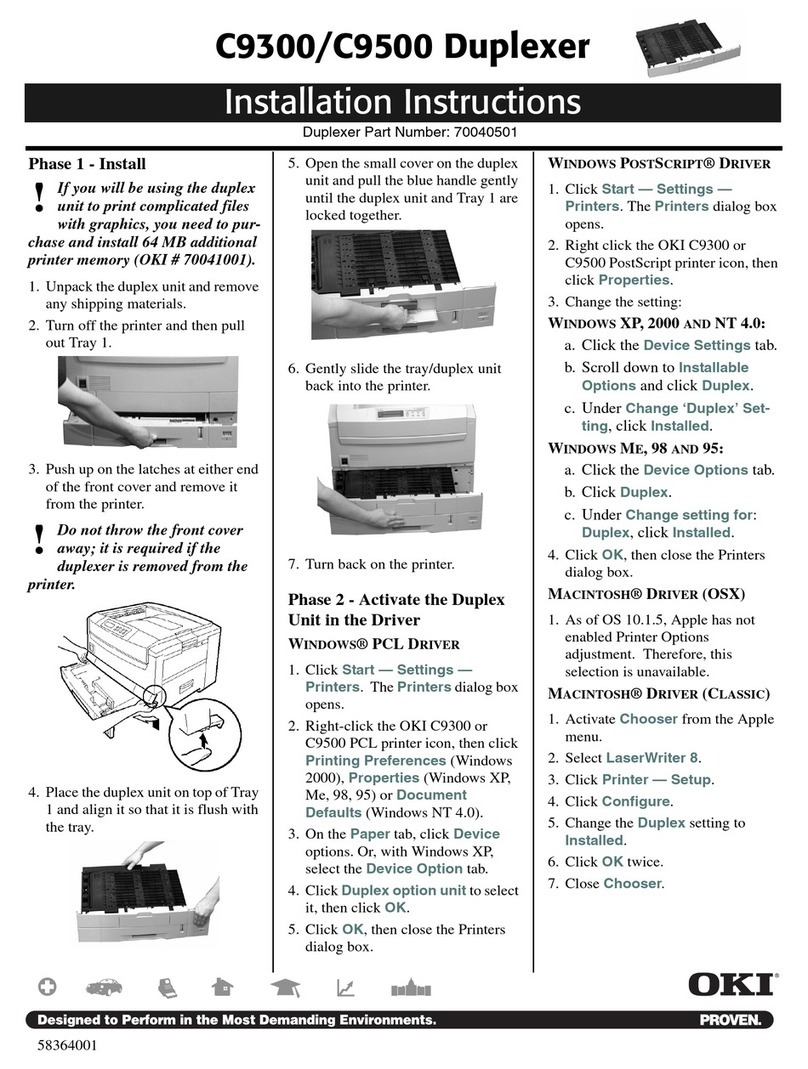 Oki C9300 Series User manual
