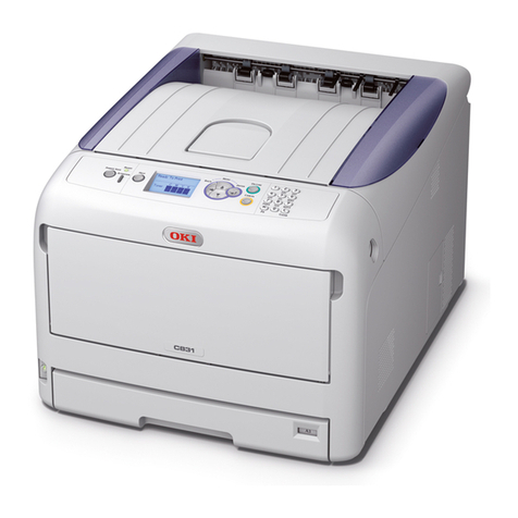 Oki C831 Operating and maintenance instructions