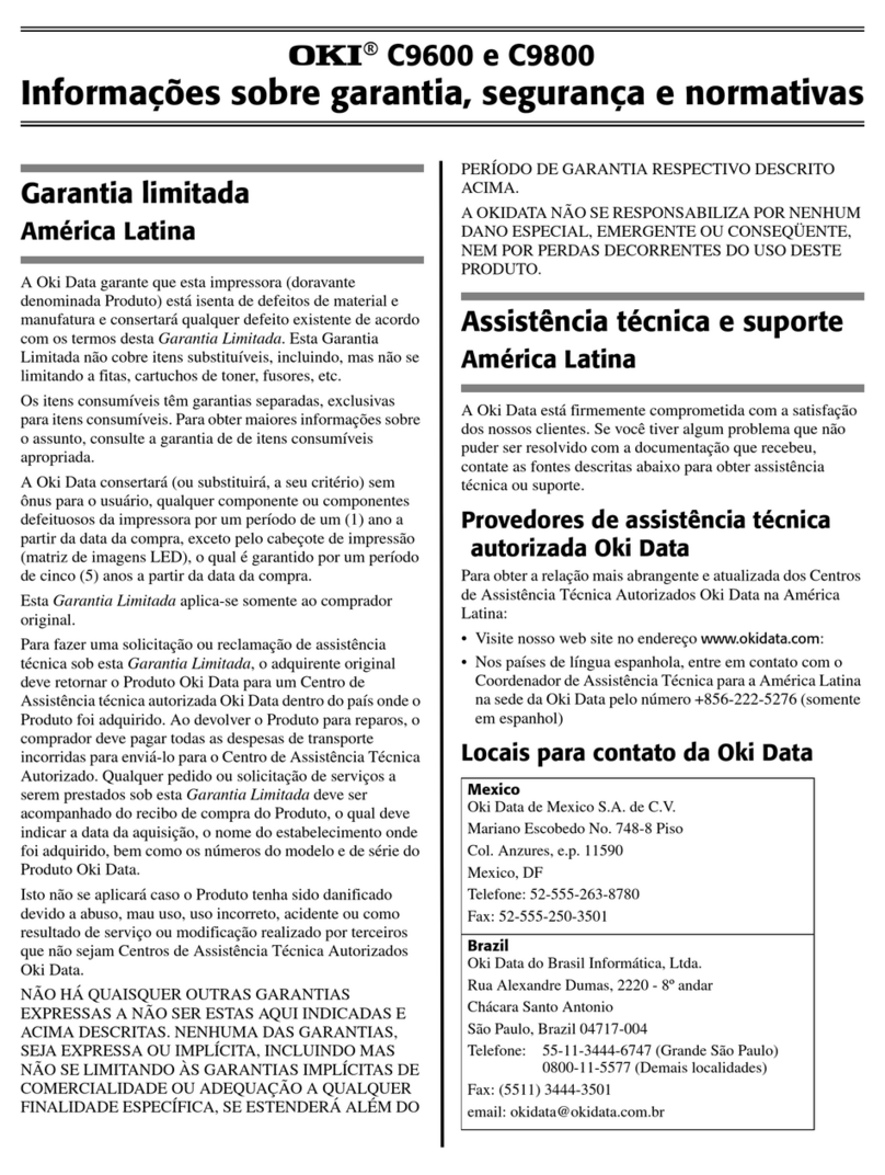 Oki C9600hdn Use and maintenance manual