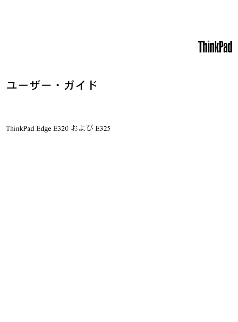 Lenovo ThinkPad Edge E320 User manual