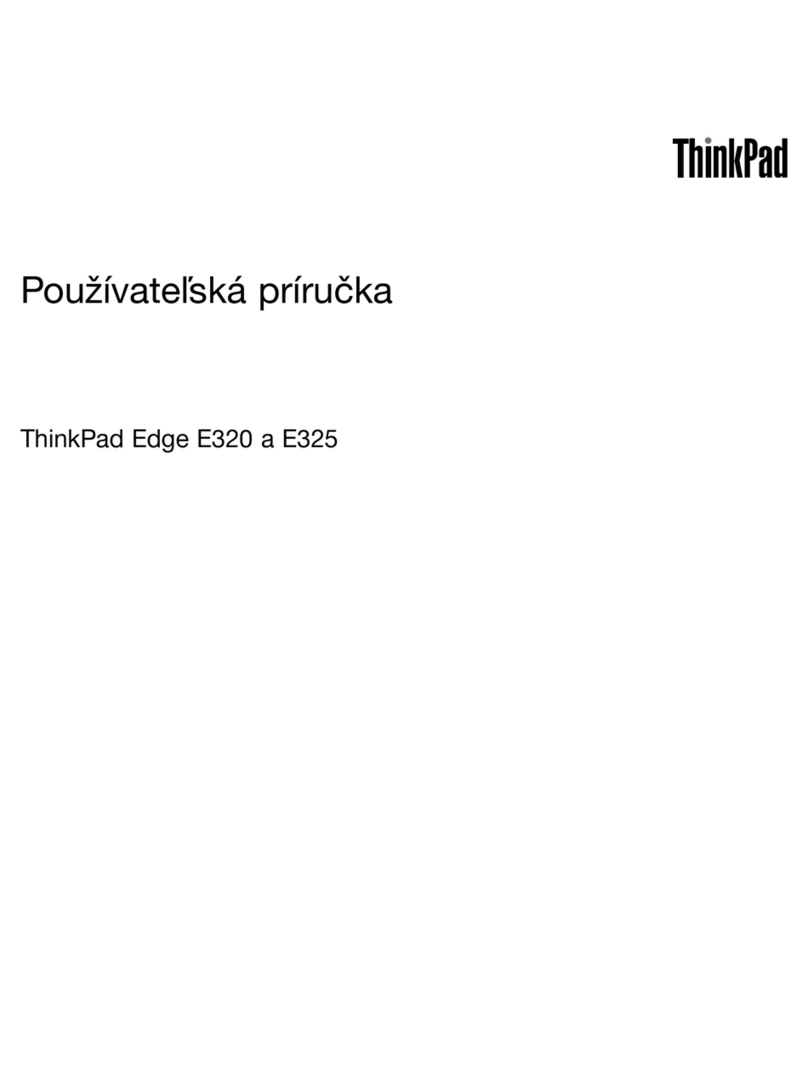 Lenovo ThinkPad Edge E320 User manual