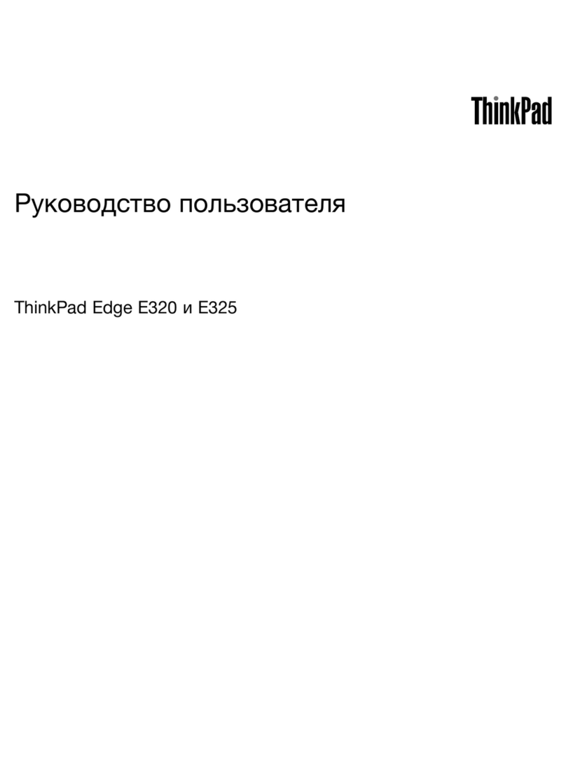 Lenovo ThinkPad Edge E320 Manual