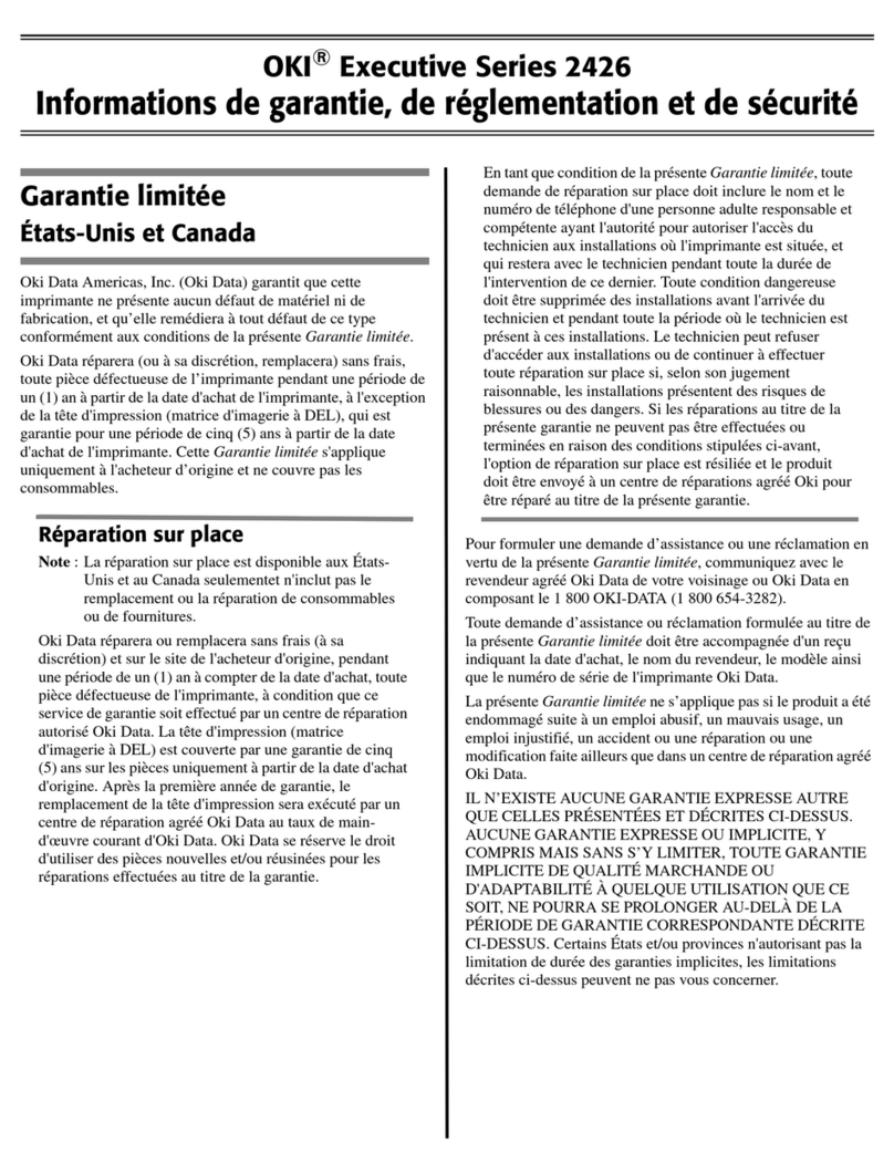 Oki ES2426dn Use and maintenance manual