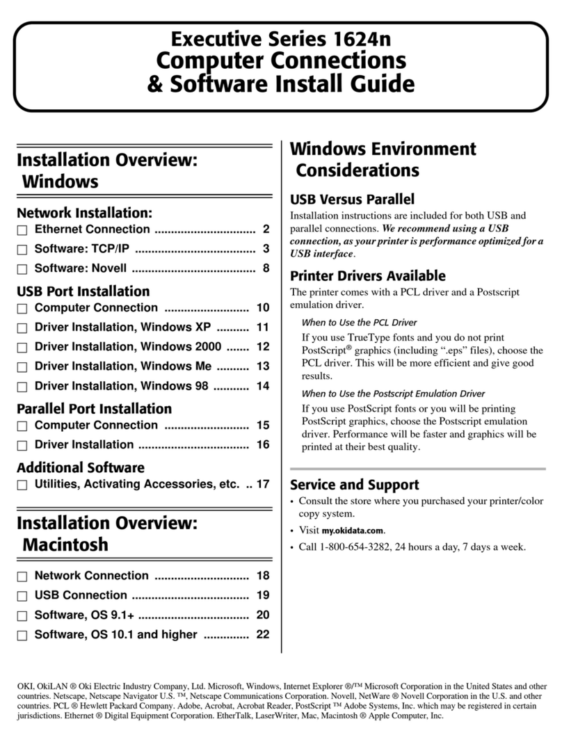 Oki ES1624n MFP Instruction Manual