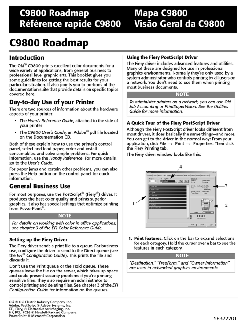 Oki C9800hdn User manual