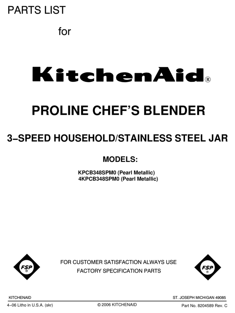 KitchenAid KPCB348SPM0 User manual