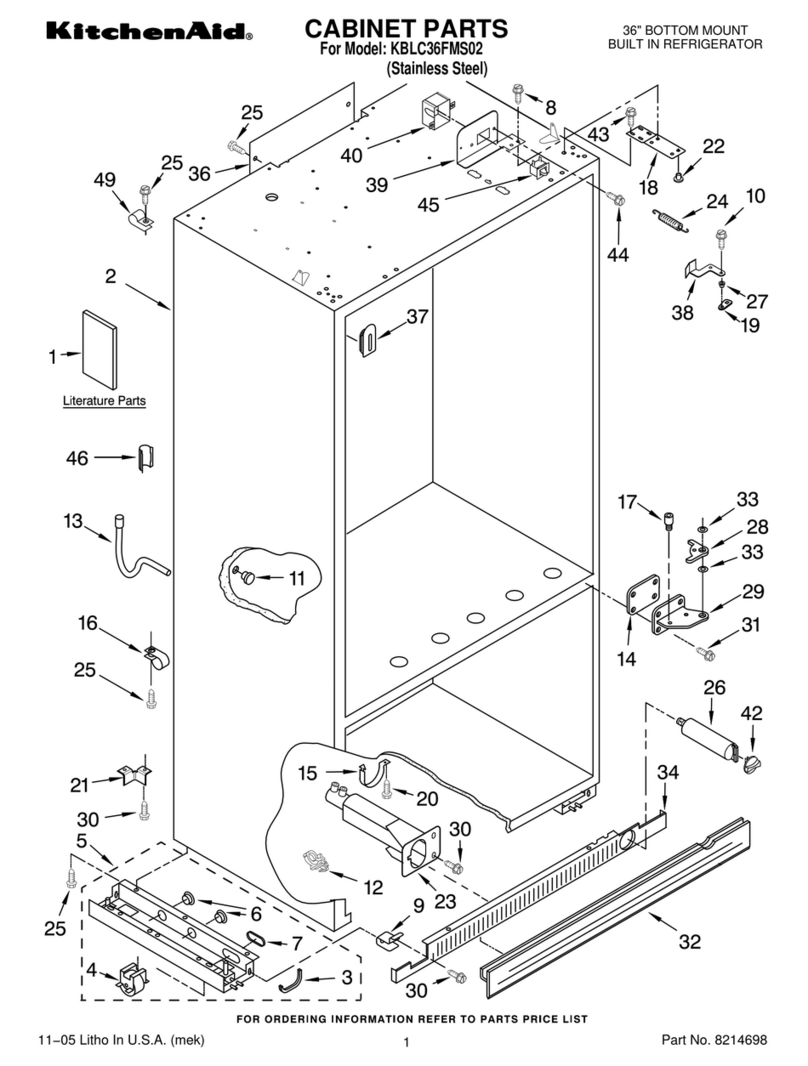 KitchenAid KBLC36FMS02 User manual