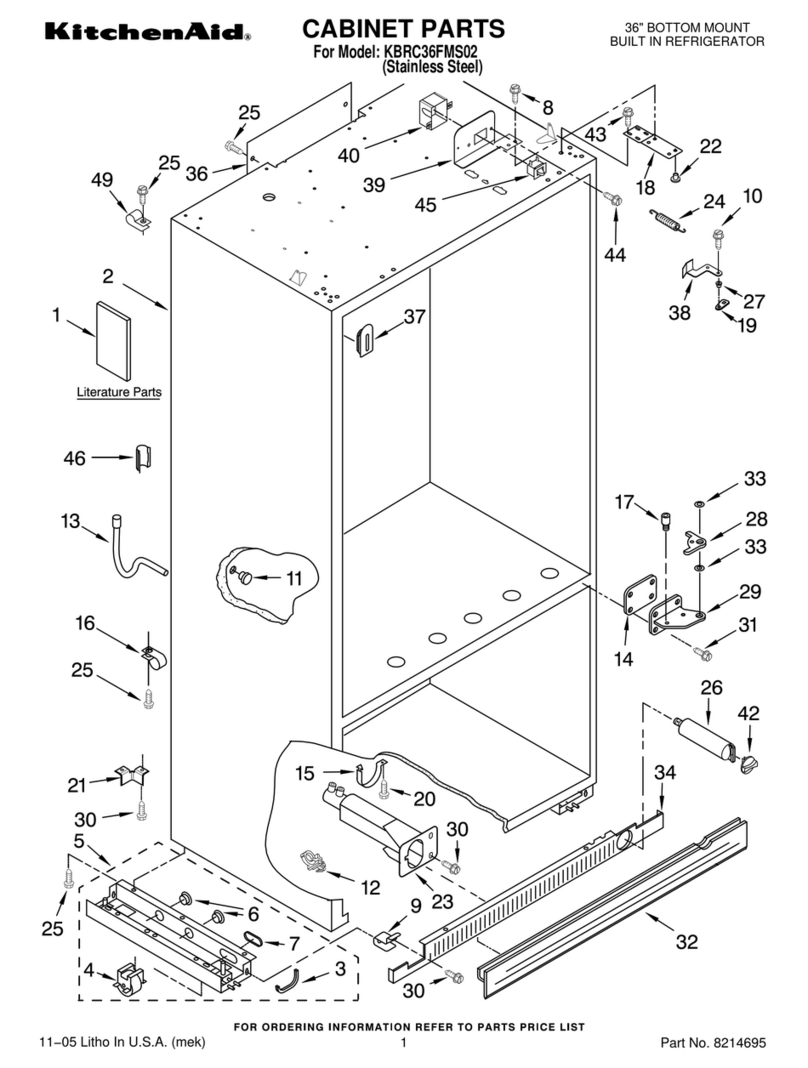 KitchenAid KBRC36FMS02 User manual