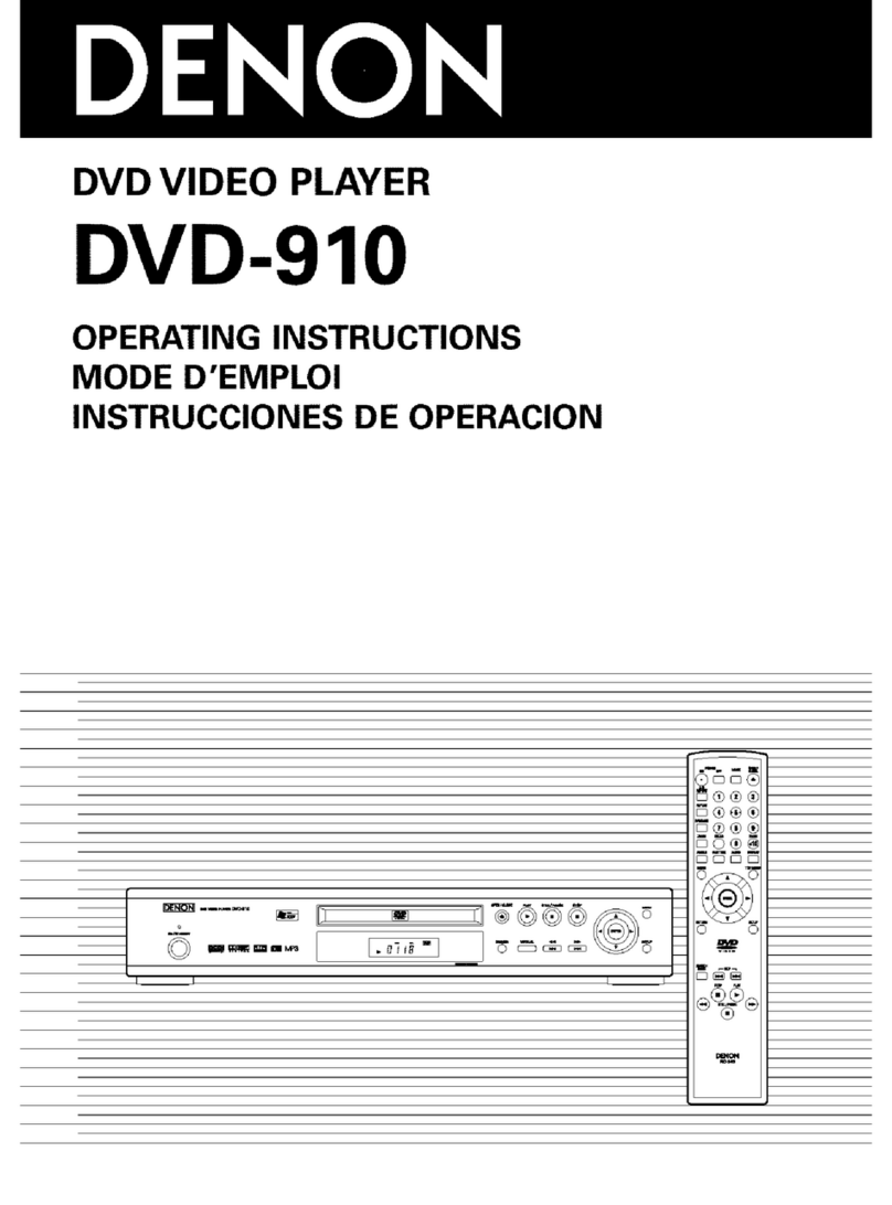 Denon DVD-910 User manual