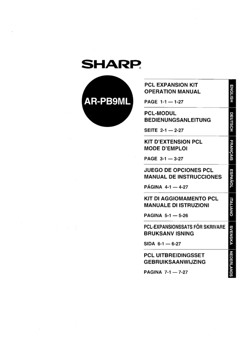 Sharp AR-PB9ML User manual