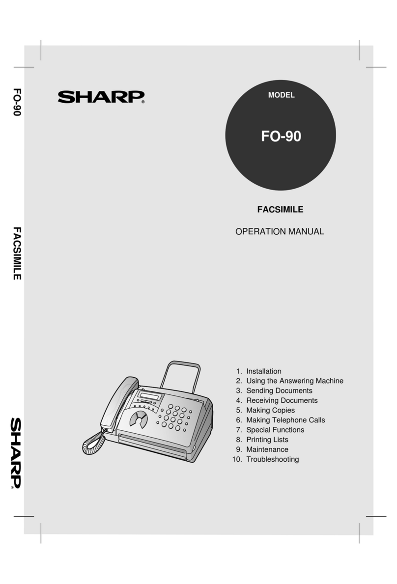 Sharp FO-90 User manual