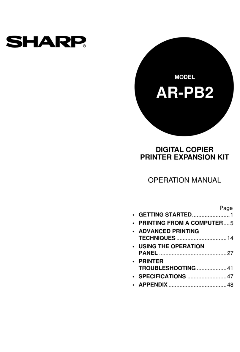 Sharp AR-PB2 User manual