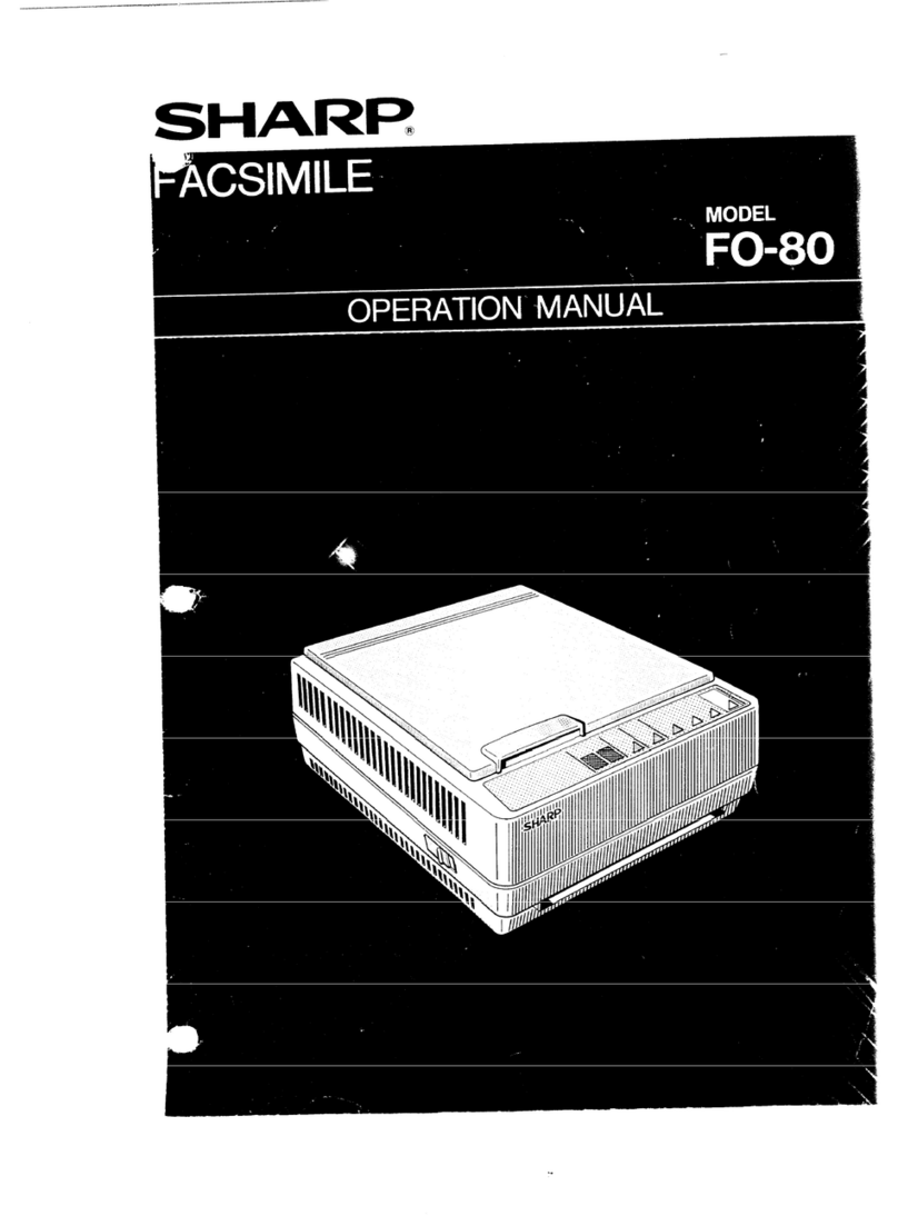 Sharp FO-80 User manual