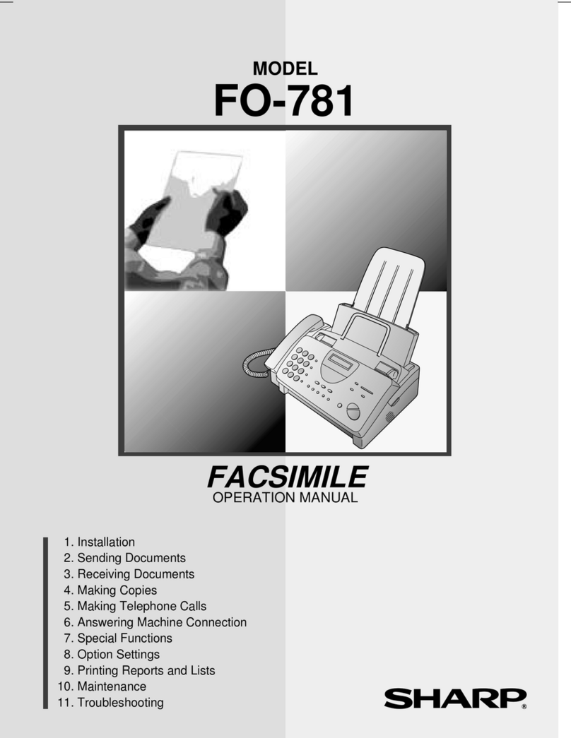 Sharp FO-781 User manual