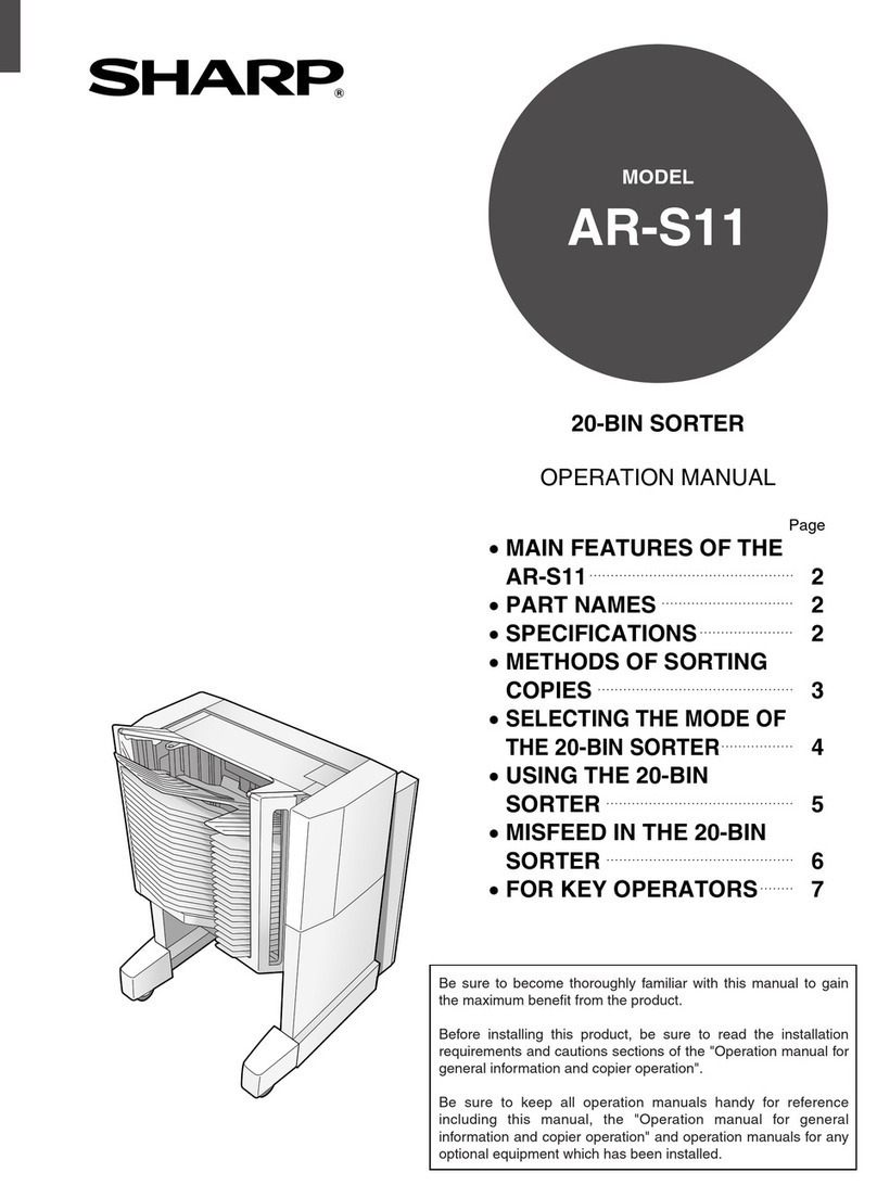 Sharp AR-S11 User manual