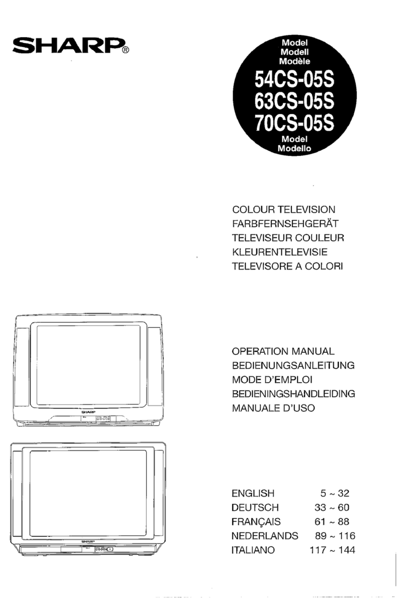 Sharp 54CS-05S User manual