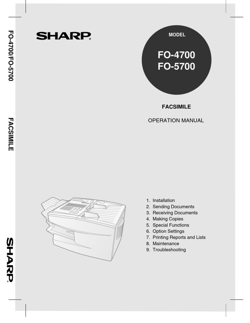 Sharp FO-4700 User manual