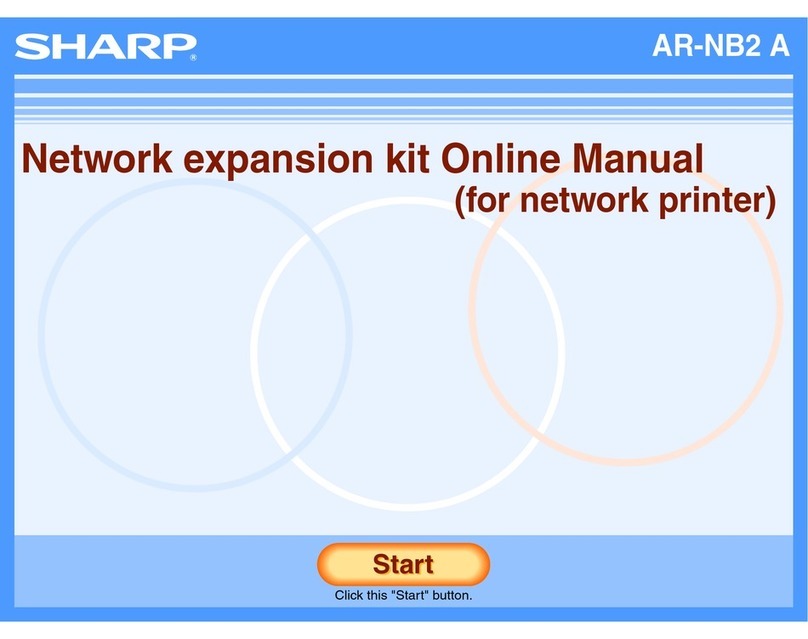 Sharp AR-NB2A Setup guide