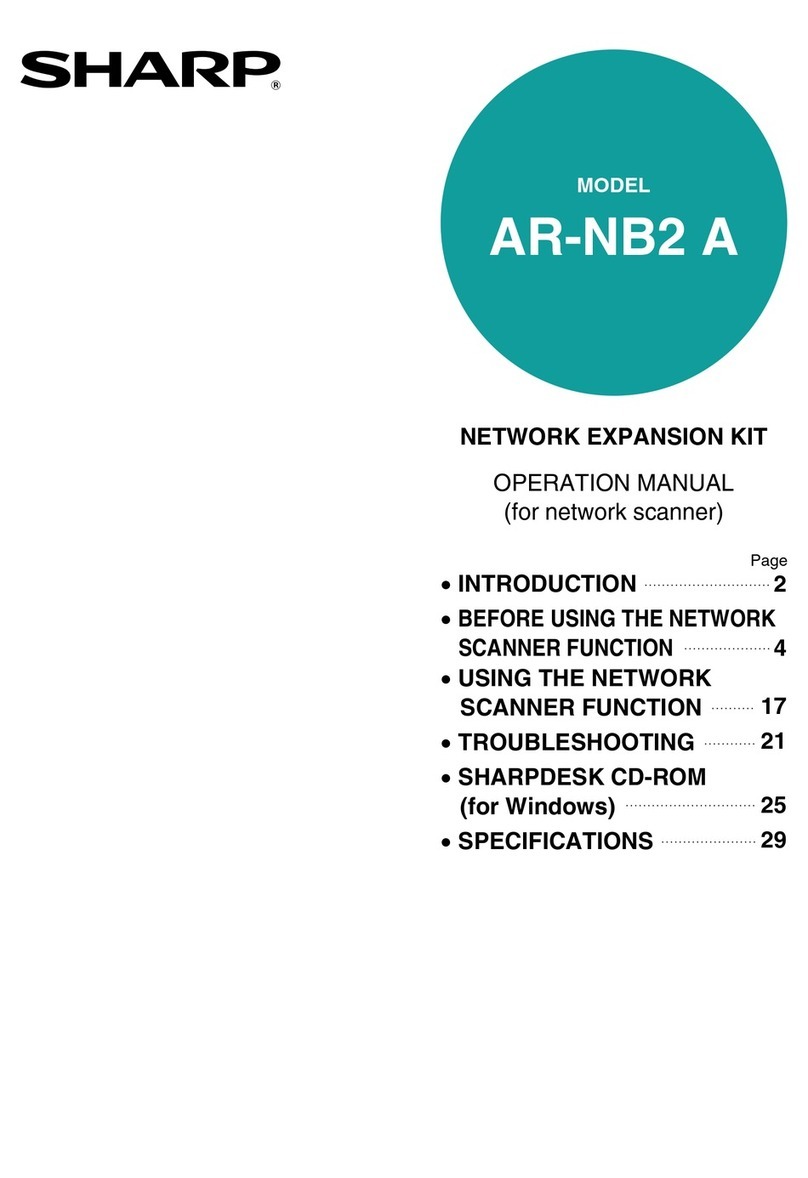 Sharp AR-NB2A User manual