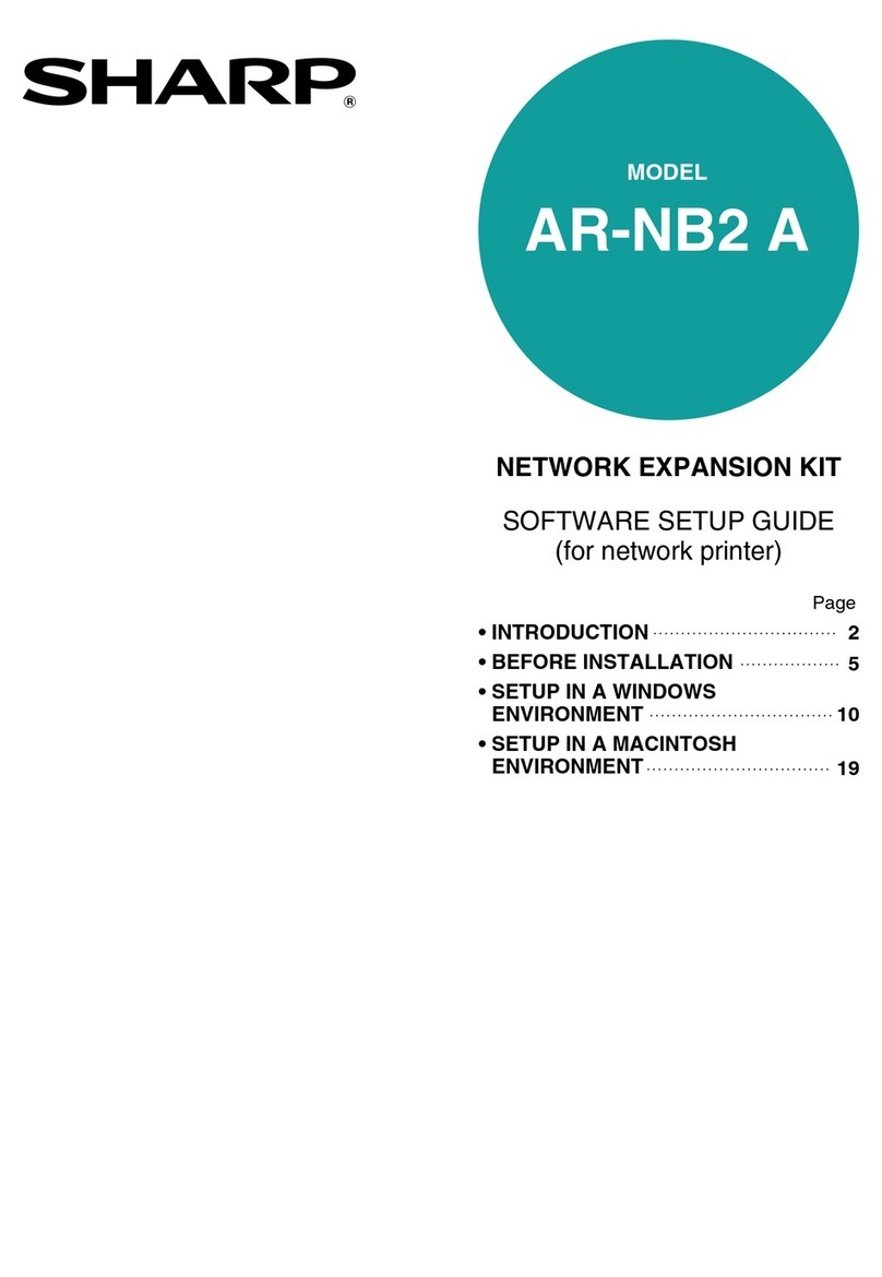 Sharp AR-NB2A User manual