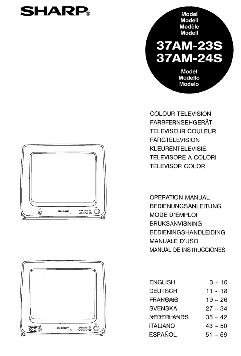 Sharp 37AM-23S User manual Sharp 37AM-23S User manual