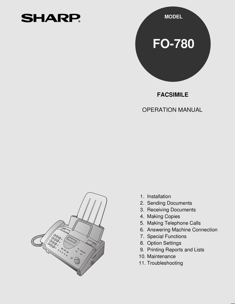 Sharp FO-780 User manual