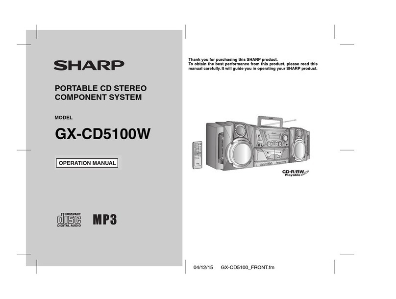 Sharp GX-CD5100W User manual