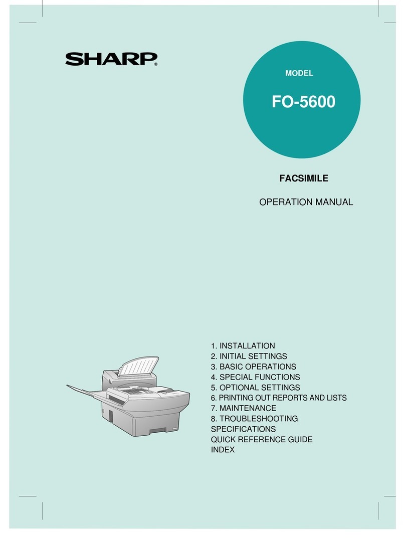 Sharp FO-5600 User manual