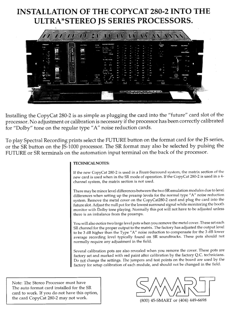 SMART COPYCAT 280-2 User manual