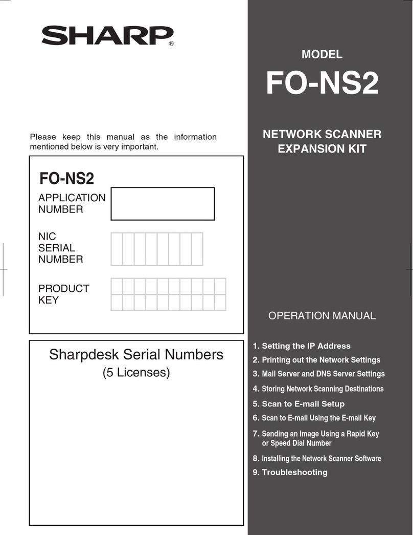 Sharp FO-NS2 User manual
